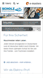 Mobile Screenshot of elektro-scholz.com